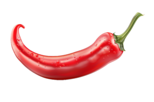 AI generated Shiny Red Chili Pepper png