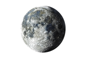 AI generated High-Contrast Monochrome Image of the Moon png