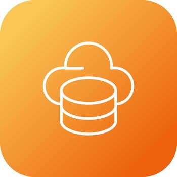 mysql hospedaje vector icono