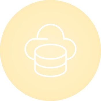 mysql hospedaje vector icono