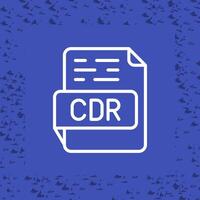 icono de vector de cdr