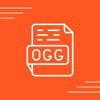 ogg vector icono