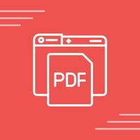 icono de vector de pdf