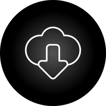 icono de vector de computación en la nube