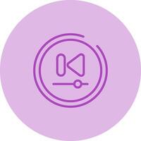Video Previous Track Butto Vector Icon