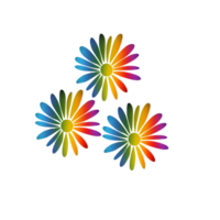 diseño de flores de colores png