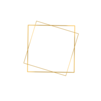 Decorative Gold Square Border png