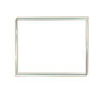 Green and Bronze Square Border png