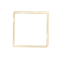 Gold Square Double Border png