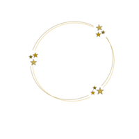 Simple Circle Star Border png