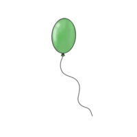 sencillo verde globo png