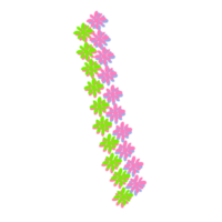 grön rosa blomma mönster png