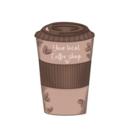 Brown Coffee Cup png