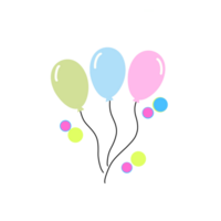 Colorful Fun Balloon Design png