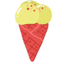 illustrazione del cono gelato png