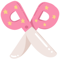 Pink Scissors Illustration png