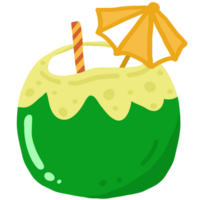 illustration de jus de noix de coco png