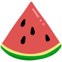 Wassermelone geschnitten Illustration png