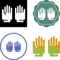 guantes, vector, icono vector