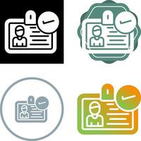 ID Verification Vector Icon