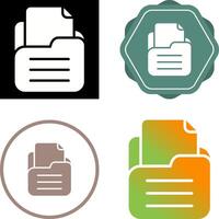 Folder with documents Vector Icon