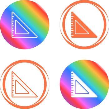 Triangular Ruler Vector Icon