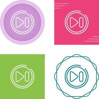 Next Track Button Vector Icon