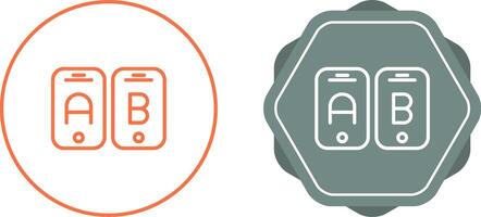 A B Testing Vector Icon