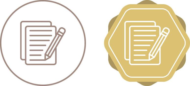 icono de vector de edición de documento