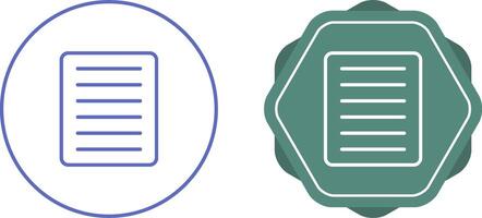 Document Align Justify Vector Icon
