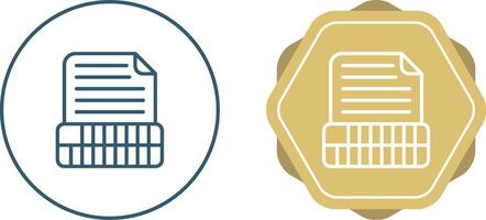 Document Insert Table Vector Icon