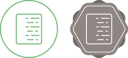 Document Align Right Vector Icon