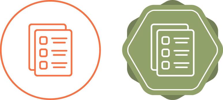 Document Bullets Vector Icon
