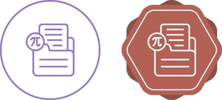 Document Insert Formula Vector Icon