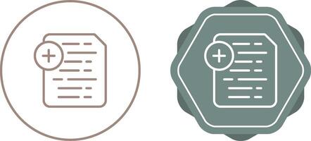 Document Insert Icon Vector Icon