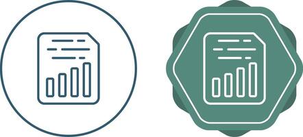 Document Insert Chart Vector Icon