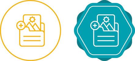 Document Insert Image Vector Icon