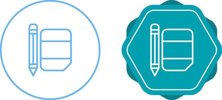 Eraser with pencil Vector Icon