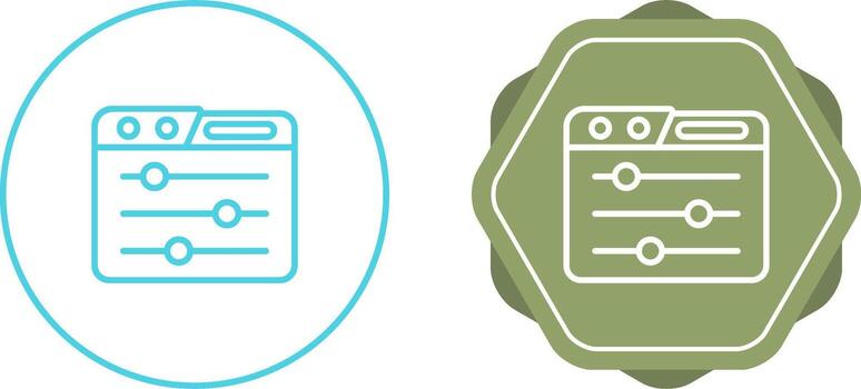 Control Panel Vector Icon