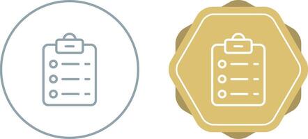 List Check Vector Icon