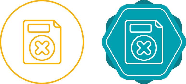 Delete Button Vector Icon