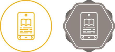 E book Reader Vector Icon