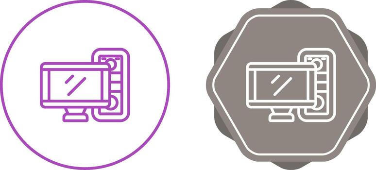 icono de vector de computadora