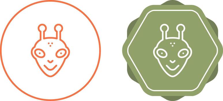 icono de vector alienígena