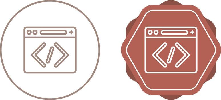 icono de vector de codificación