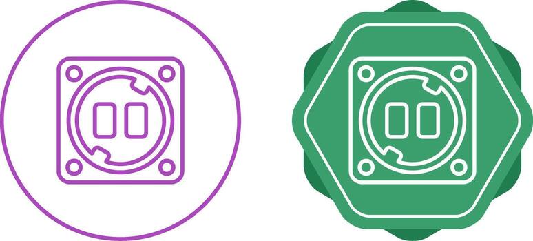 icono de vector de enchufe