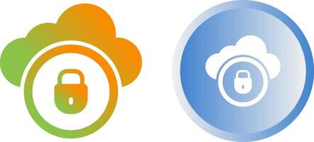 Cloud Security Vector Icon