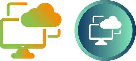 Cloud Monitoring Vector Icon