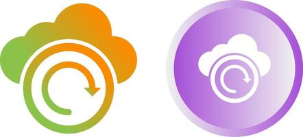 Cloud Backup Vector Icon