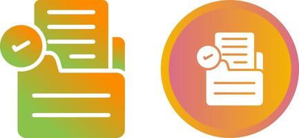 Document Check Vector Icon